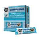 YuBi Bars - Cookies & Cream Protein Bars - 100 Calories, 10g of Protein, 1g of Sugar, Low Carb, Palm Oil Free/Non-GMO, Gluten Free, Dairy Free, Healthy Snack, Non-GMO - 14.8oz (12 Pack, Cookies & Cream)