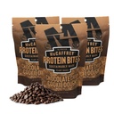 McCaffrey Protein Bites – Chocolate Chip Cookie Dough Flavor – 3 Multi-Serving 4oz Bags – 4g of Protein per Serving – Gluten-Free, Vegan, High Fiber Energy Snack for Active Families