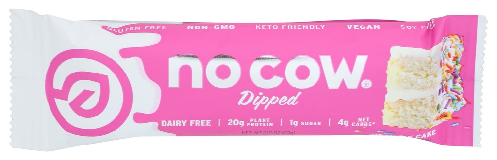 No Cow Birthday Cake Protein Bar, 2.12 OZ