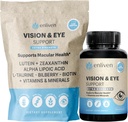 Lutein og Zeaxanthin Eye Health Support 124; Vision Support med antioxidanter, Zink, C-vitamin og E-vitamin 124; Hjælper Reducere øjenstamme, Support Macular Health & Clarity