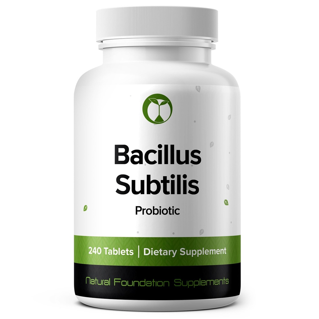 Bacillus Subtilis Probiotic 240 Tablets (4 Month Supply) – Researched Strain BS31 – 3 Billion CFU – Digestive Health & Immune Support – GMP Certified (240, Bacillus Subtilis)