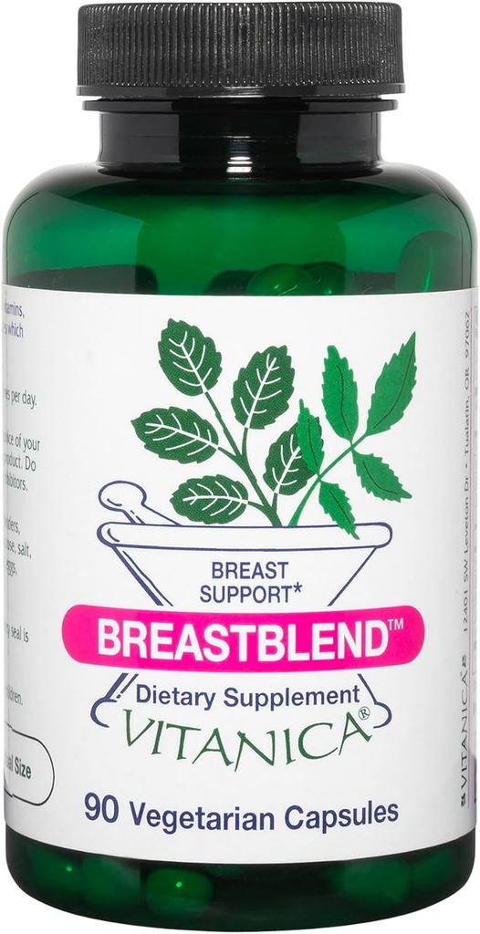 Vitanica BreastBlend, Breast Care Support, Vegan, 90 Capsules