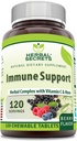 Urtehemmeligheder immunforsvar med C-vitamin & Elderberry Name 124; Berry Flavor Chewable Tablets
