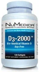 NuMedica D3- 2000 120 Softgels