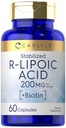 Carlyle R- Lipoic Acid 200mg