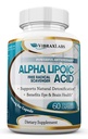 Alpha Lipoic Acid 600 mg kapsler - Ekstra styrke ALA supplement - Bedste Pure Vegetariske kapsler til nerve smerte, hud, ansigt, øje og hjerne boost - Hjælper Sustain Natural Afgiftning, Non- GMO