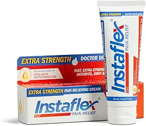 Sunde retninger Instaflex Extra Strength Pain Relief Cream, med 2X Paining-Fighting Ingredients, Rubs Out your Toughest Muscle and Joint Pain (4 oz)