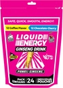 VATEL4U ® Flydende energi Shot - Kaffe & Chokolade Cherry Combo Pack, Ginseng, B Vitamin, naturligt sødet, 24 ct