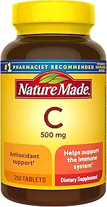 Nature Made Vitamin C, 500 mg (250 kapsler) Pakningen kan variere