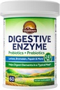 Vitalitown fordøjelsesmiddel Enzyme I 124; 3- in-1 Formel I 124; Probiotika + Prebiotika I 124; 60 Veg Caps I 124; 245 mg I 124; Seven Key Enzymes I 124; Bromelain, Lactase I 124; til fordøjelse I 124; Vegan, Non- GMO