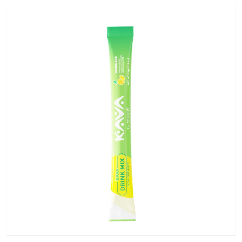 Mitra9 Kava Powder relaxPak - Lemonade Kava Extract Powder Packets - 124; Mood Enhancer - 124; Plant baseret på 124; fremmer naturlig ro & Klarhed - 124; Easy Open Single- Serving Stick (5)
