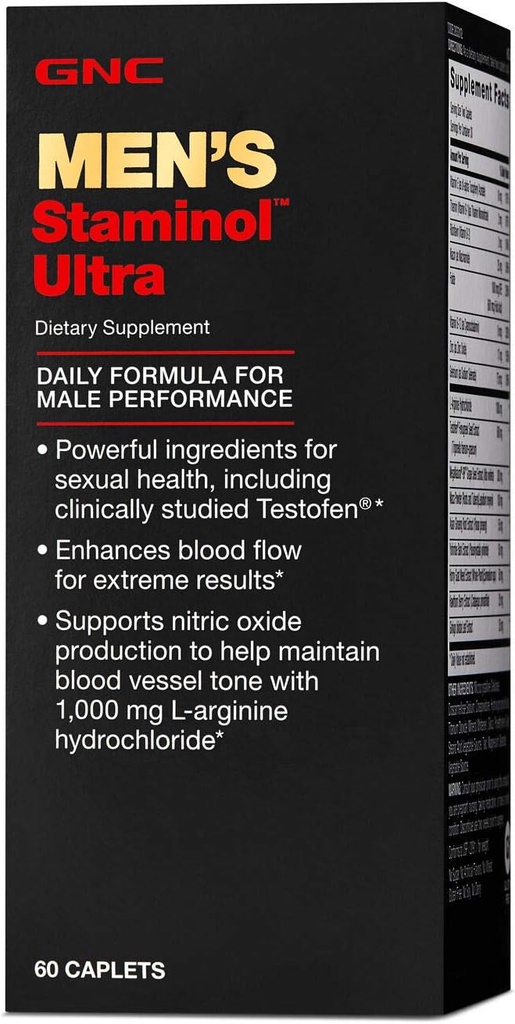 GNC Mænd Staminol Ultra, 60 kapsler, Understøtter seksuel sundhed og vitalitet