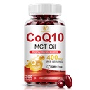 CoQ10 400mg Per Serving, 300 Softgels Extra Strength with MCT Oil, Coenzyme Q10 as Ubiquinone, Antioxidant Support for Heart & Energy Health, Non-GMO,Gluten & Soy-Free,150-Day Supply