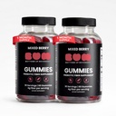 Bum Prebiotic Fiber Supplement - Inulin Prebiotic Fiber Gummies for Men for Peachy Digestive Health, Regularity & Boating Relief - 4g Per Serving - 120 Gummies, Pack of 2 (120 Gummies, Pack of 2)