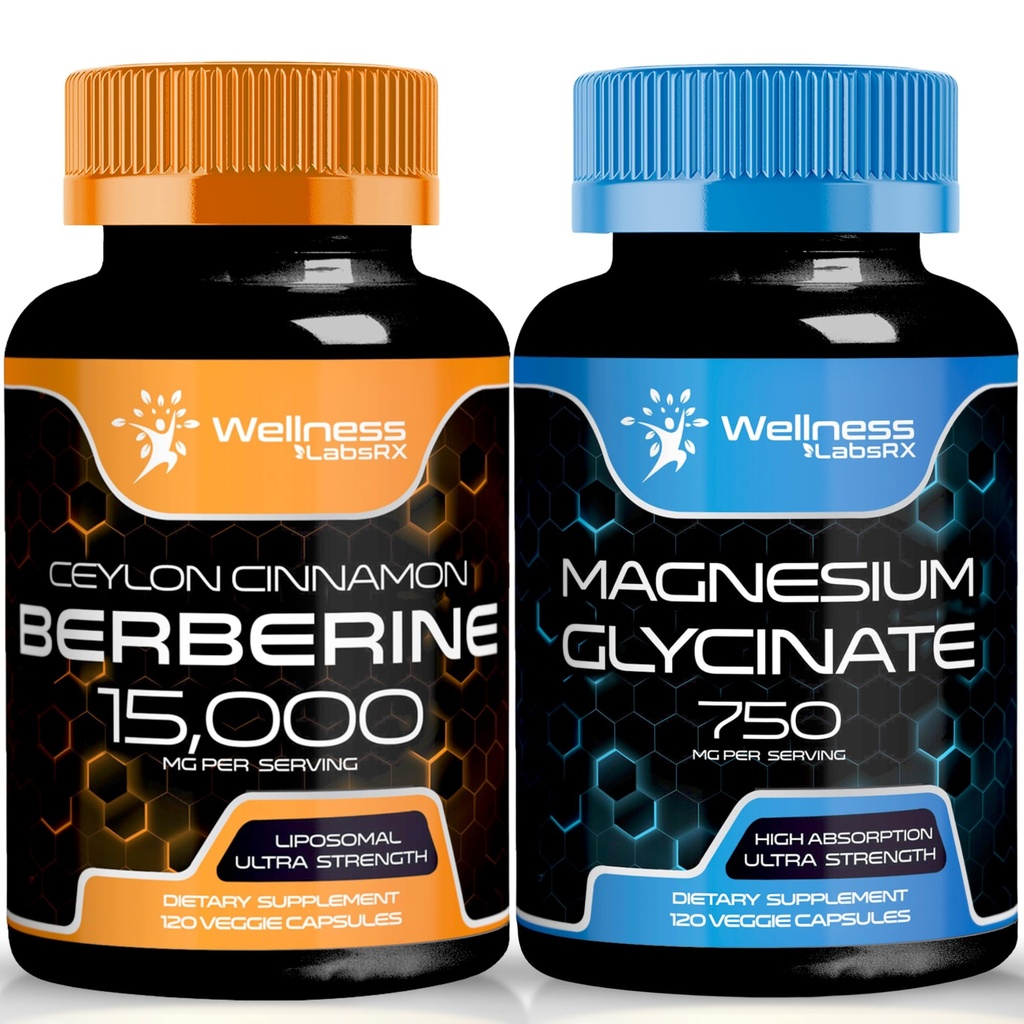 Berberine Supplement 1500mg - Liposomal Berberine sammen med Ceylon Cinnamon