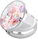 Nipichsha Pill Box, Small Pill Case for Purse & Pocket, Cute Travel Medicine Organizer, Portable Medicine Container Holder to Hold Vitamins, Medication, Fish Oil & Supplement, B08-Beautiful Flowers