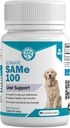 Wanderfound kæledyr samme 100 leverstøtte til hunde - samme S-Adenosyl- L-methionin leversupplement til lever & hjerne - Bacon Flavored Sam E, fremstillet i USA - 30 tyggetabletter