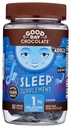 God dag Dark Chocolate Melatonin for voksne [80 Greve] - Fair Trade Non- GMO Dark Milk Chokolade med kamille og Melatonin 1 mg - Voksen Melatonin, Voksen Natural Sleep Aid Supplement