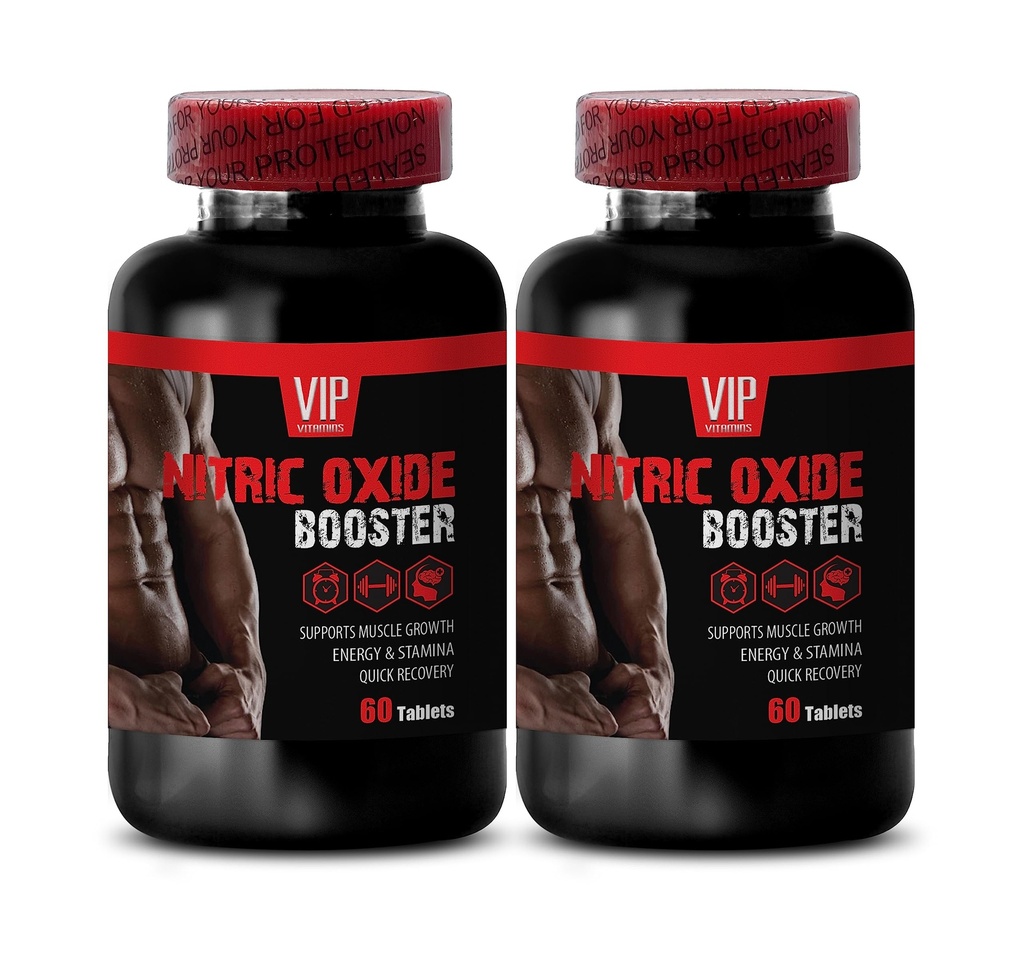 Nitric Oxide for Peak Endurance - Nitric Oxide Unique Complex - AAKG Nitric Oxide Formula, OKG Nitric Oxide for Enhanced Muscle Function, GKG Nitric Oxide Recovery, AKIC Nitric 2 Bottles 120 Tablets