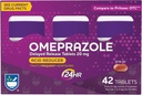 Rite Aid Reducer Omeprazol Delayed Release Tablets - 20 mg, 3 Flasker, 14 Greve hver (42 Tæl alt), Unflavored, Heartburn Relief, Heartburn Medicin, Treats Hyppig Heartburn