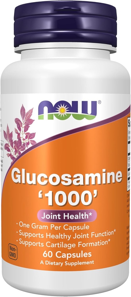 Now Foods Supplements, Glucosamin '1000', with UL Dietary Supplement Certification, 1 g Per Capsule, 60 Veg Capsules