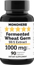 MONOHERB Gæret hvede Germ Extract 1000 mg - 90 Vegetariske kapsler - Spermidin