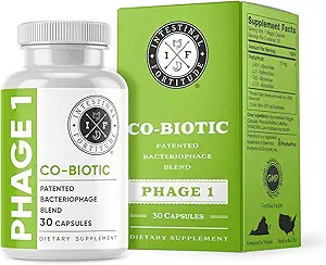 Intestinal Fortitude Phage 1 - Ultimate Gut Health Supplement, Total Gendanne Intestinal Defense, Patenteret Bacteriophage Blend for Gut Support, fordøjelsessystem & immunsystem Sundhed, Ødelægge Bad Bacteria