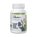 Tru Immunity Boost, immunsupporttillæg, immunbooster vitaminer til voksne med hyldebær, Echinacea, C-vitamin, propolis og beta glucaner, 60 Veganske kapsler