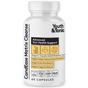 Youth & Tonic CandEase Cleanse Matrix - Overgrowth Support & Gut Health, Intestinal Flora Balance & Body Detox Complex med Oregano, Captac Acid, fordøjelsesenzymer, probiotika, 60 piller, kvinder og mænd