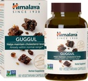Himalaya Guggul - Herbal Leverstøtte til leverdetox, Cholesterol, HDL & LDL Support - Vegan, Non- GMO, Gluten Free, 720 mg, 60 kapsler