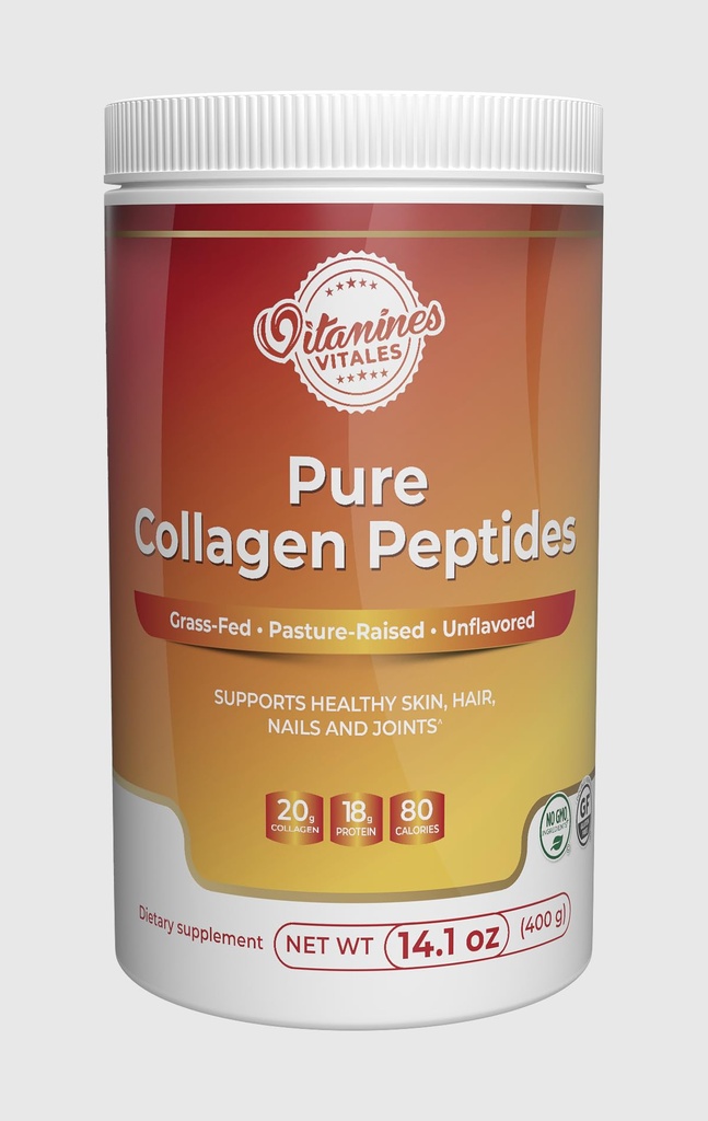 Pure Collagen Peptides – Grass-Fed Hydrolyzed Collagen Powder