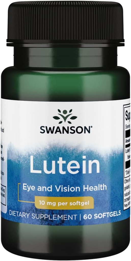 Swanson Lutein 10 Milligram 60 Sgels
