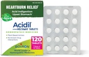 Boiron Acidil Tablets for Relief of Acid Reflux, Heartburn, fordøjelsesbesvær, og Opsat Mave - 120 Greve (2 pakke med 60)