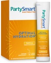 Himalaya PartySmart Tropical Electrolytes Powder Packets, 12 Greve, understøtter hydrering, Rehydrat med natrium & kalium, C-vitamin & mere, Antioxidant Recovery Blend Milk Thistle, Ginger & Gurkemeje