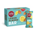 Step One Foods Lemon Mandel Bar, Heart Sund Snack Plant Steroler, Omega 3 's High Fiber Snack Gluten & Dairy Free, Vegan, Zero Natrium, Granola Bars (12 Pack)
