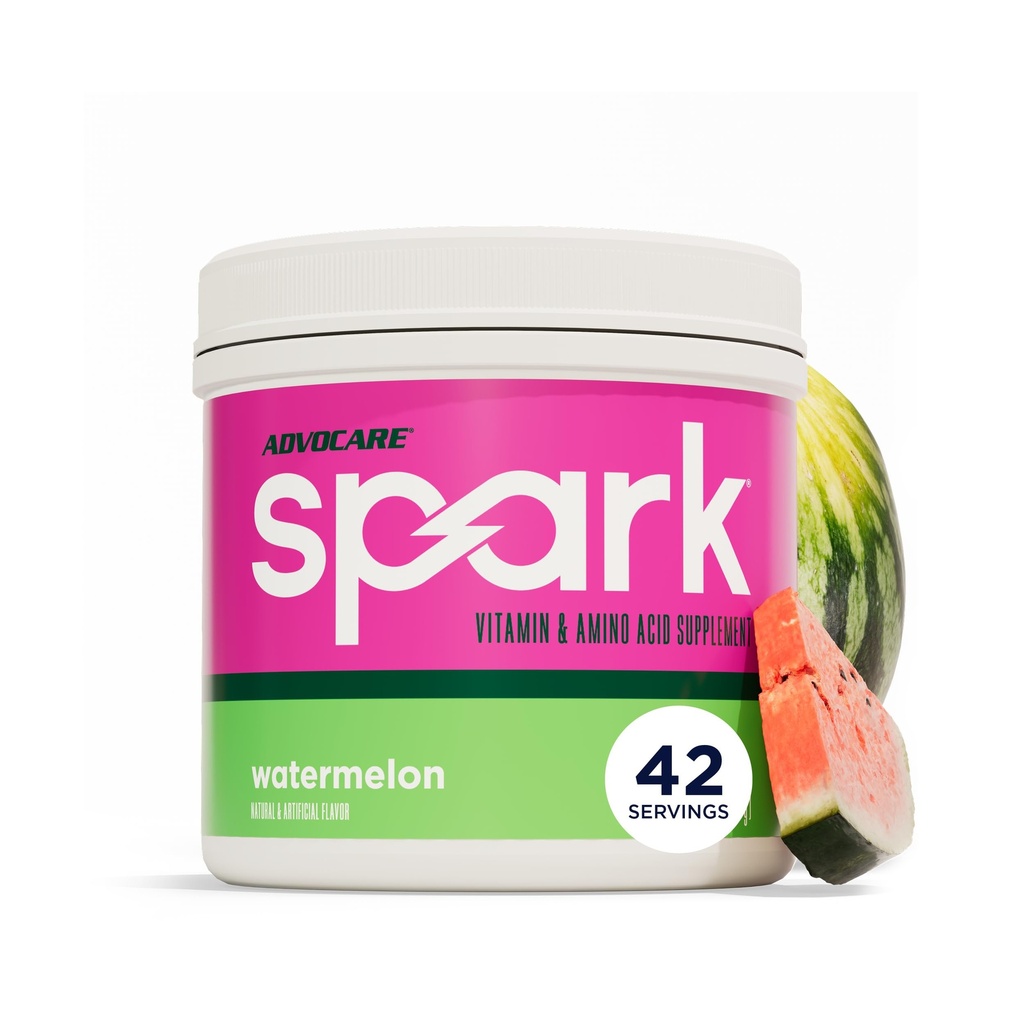 AdvoCare Spark - Energy Drink Mix - Vitamin & Amino Acid Supplement - Supports Energy & Focus - Portable Immune Support - Sugar-Free - Watermelon (10.5 oz)