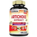 Artichoke Supplement Uddrag Kapsler, 4 Måneder Tilgang med Papaya, Apple Pectin, Gurkemeje Curcumin, Bladderwrack - Understøtter fordøjelsesfunktion - 120 Veganske Kapsler