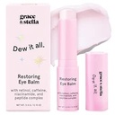 Grace & stella Under Eye Brightener Balm Stick - Rejsestørrelse Toilme- Retinol & Koffein Eye Cream til mørke cirkler, Puffiness, Wrinkles - Gendanne og Hydrate - Vegansk Skincare (0.13oz / 3.5g)