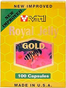 Ny Forbedret Super Extra Gold Royal Jelly 200 kapsler 2000mg