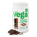 Vega Protein and Greens Protein Powder Chocolate (19 Servering) - 20g Plant Based Protein Plus Veggies, Vegan, Non GMO, Pea Protein for Women and Men, 1.4lb (Packaging May Vary)