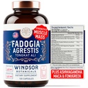 Fadogia Agrestis og Tongkat Ali Supplement - Fadogia Agrestis 600mg, 500mg Longjack Tongkat Ali for mænd, Maca Root, Fenugreek, Ashwagandha, Saw Palmetto at Support Energy, Stamina, Vitality - 120Caps