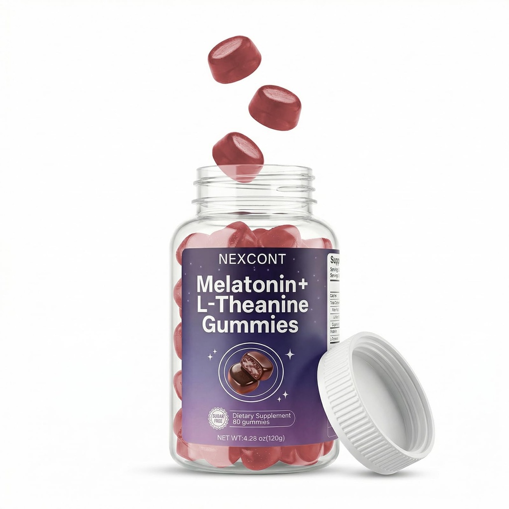 Melatonin Gummies Melatonin Gummies for Adults,12 mg Per Serving with 30 mg L-Theanine, Sugar Free 60 Count, 30-Day Supply