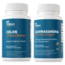 Dr. Tobias Colon 14 Day Cleanse og Ashwagandha Kapsler, Colon Cleanse Detox og Calming Adaptogen, Understøtter energi & immunsundhed, Non- GMO