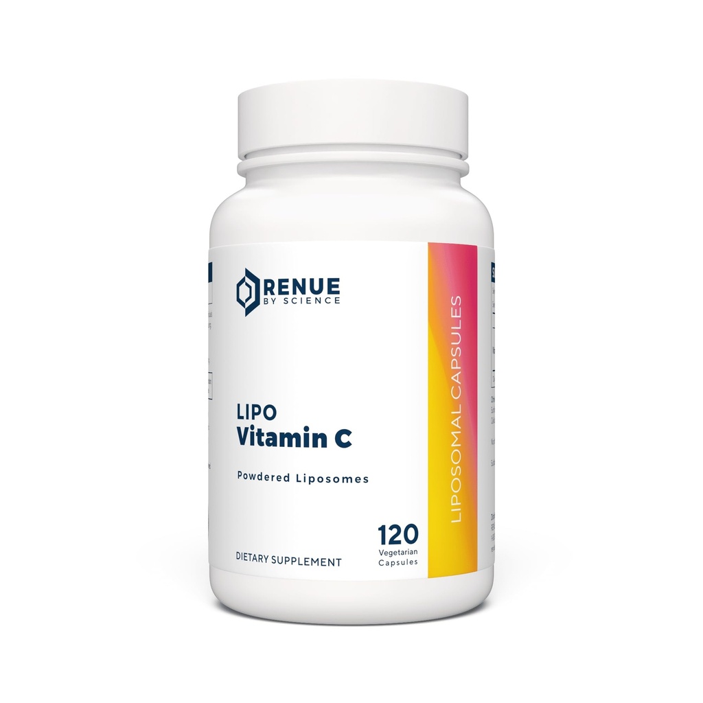 Renue By Science Vitamin C er 124; High Strength Liposomal Vitamin C Supplement 124; 120 C Vitamin C kapsler - 500mg VIT C pr Servering af 124; Non- GMO & Allergen Free