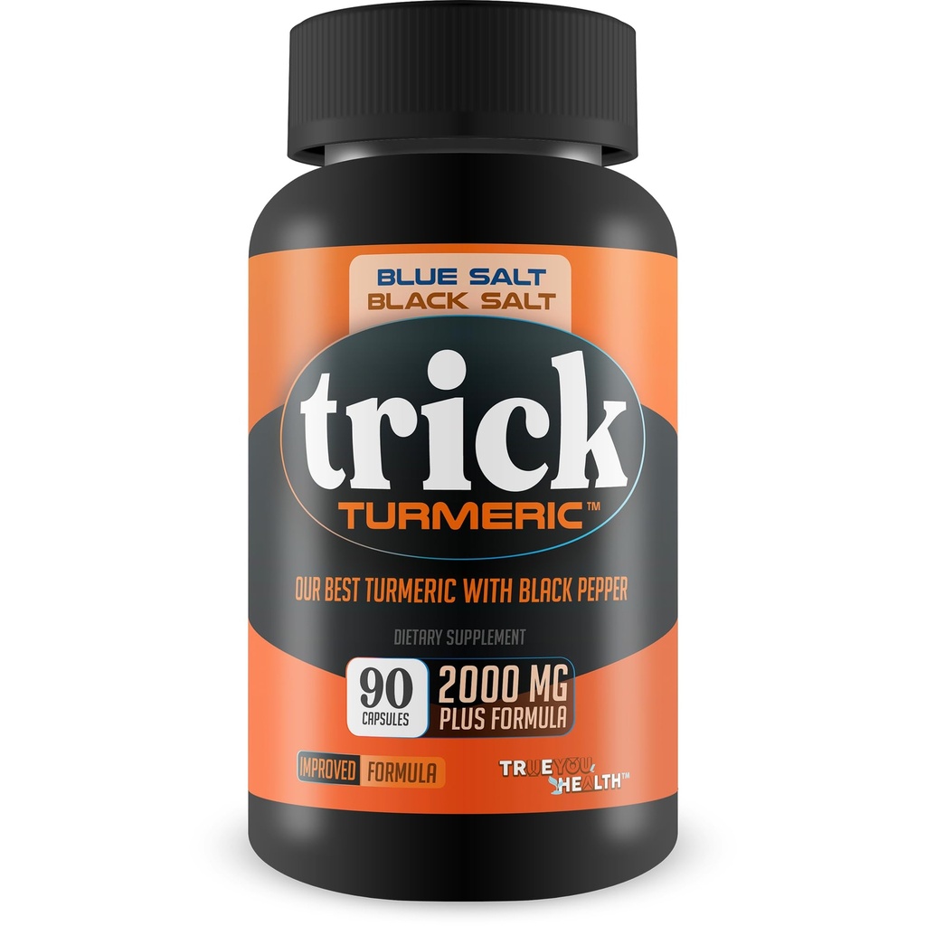 Turmeric Trick Blue Salt for Men Black Salt Trick - Our Best Turmeric for Men - High Absorption with Black Pepper - Ginger Curcumin Ginseng Mens Supplement