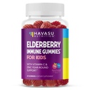 Elderberry Gummies til børn med zink og C-vitamin - immuntilskud til børn - 60 greve, Vegan, Berry Flavor - Praktisk daglig forsvar med antioxidanter og essentielle næringsstoffer