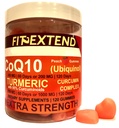 COQ10 200mg Ubiquinol & Turmeric Gummies 1000mg 120 Days Peach Turmeric Gummies Anti-Aging Extra Strength Curcumin Antioxidant Formula Extra Strength Unisex