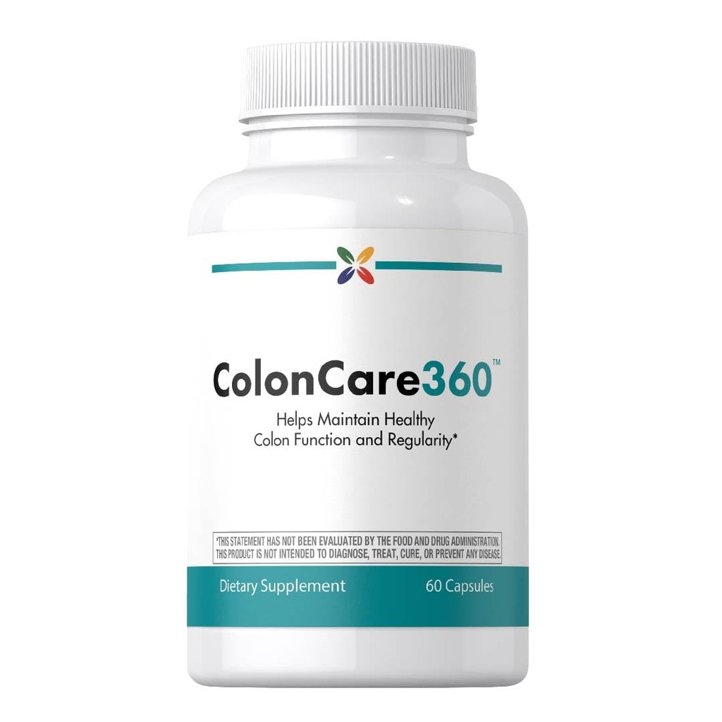 Stop Aging Now - Colon360 - Colon Health Support Supplement Pills for Men & Women - 60 Capsules - Daily Herbal Complex with Probiotics