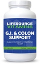 LifeSource Vitamins G.I. & Colon Support - Restore Bacterial Flora, Supports Gastro-Intestinal Health - 90 Capsules