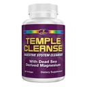 Temple Cleanse 60 Capsules | Oxygen & Dead Sea Magnesium Colon Cleanse Detox, Fast-Acting Constipation Relief, No Gas/Bloating, Vegan Gluten-Free Digestive Cleanse, Gentle on Stomach for Women & Men